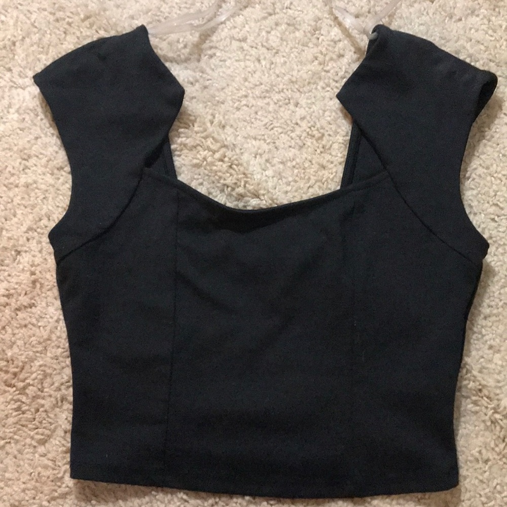 !!SOLD!! Black crop top